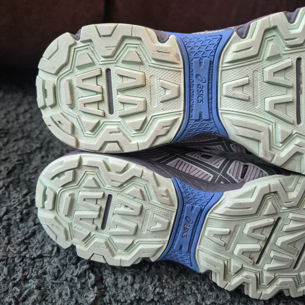 Asics Women's Gel Adventure 7 Gray and Blue Athletic Shoes Trail Running 8.5 - Picture 12 of 14